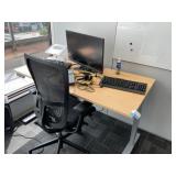 Office With ISE Standing Desk, IBM 27' Monitor