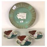 ASHTRAY AND DISHES JAPAN AND WEST GERMANY
