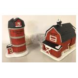 HICKORY FARMS BARN AND SILO WITH LIGHTS