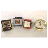 VINTAGE TRAVEL AND ALARM CLOCKS