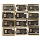 NUMBERED 1987 CHRISTMAS STAMP PAPER WEIGHTS