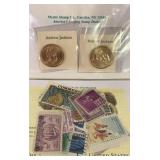ANDREW JACKSON STAMP AND COIN COLLECTION