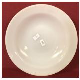 ROUND FEDERAL MILK GLASS DISH