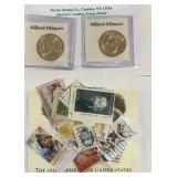 MILLARD FILLMORE STAMP AND COIN COLLECTION