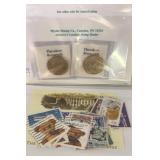 THEODORE ROOSEVELT STAMP AND COIN COLLECTION