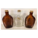VINTAGE LOG CABIN SYRUP BOTTLES