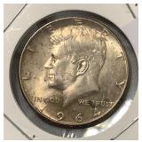 1964 KENNEDY HALF 90% SILVER