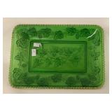 GREEN GLASS PLATTER