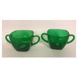 GREEN AH SUGAR BOWLS