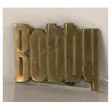 1978 BOBBY BRASS BELT BUCKLE