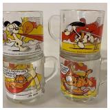 MCDONALDS GARFIELD GLASS CUPS