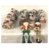 SITTING SANTA CHRISTMAS DECOR LOT