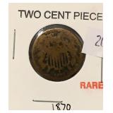 1870 TWO CENT PIECE