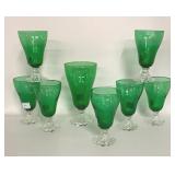 GREEN SUNDAE AND PARFAIT GLASSES