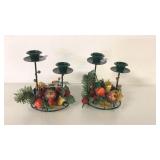 CHRISTMAS CANDLEHOLDERS