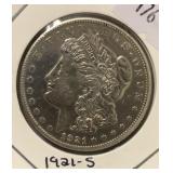 1921-S MORGAN DOLLAR