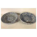 SPONGEWARE POTTERY BOWLS