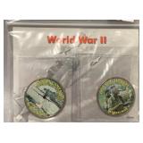 WORLD WAR II HALF DOLLARS