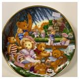 FRANKLIN MINT TEDDY BEAR PICNIC PLATE