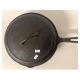 GRISWOLD No.8 CAST IRON LID & WAGNER WARE SKILLET