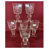 FLOWER ETCHED GLASSES