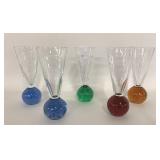 VINTAGE CORDIAL BUBBLE SHOT GLASSES