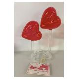 HEART GLASS OIL LAMP