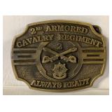 2nd ARMORED CAVALRY REGIMENT BELT BUCKLE NUMBERED