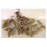 STARS AND GRAPES CHRISTMAS ORNAMENTS