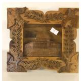 VINTAGE AL-AQSA MOSQUE HAVD CARVED OLIVE WOOD