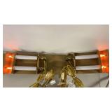 FLICKERING BRASS WINDOW CANDLES