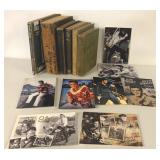 BOOK AND ELVIS POSTCARD LOT
