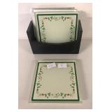 GLASS COASTER SET