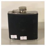 FLASK 5oz STAINLESS STEEL AND LEATHER