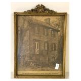 FRAMED BUCKLAND TAVERN JOURNAL MESSENGER PICTURE