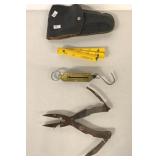 SOLINGEN FISING PLIERS, SCALE, MEASURE AND POUCH