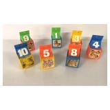 1972 MATTEL POPUP COUNTING BLOCKS