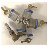MASTERLOCK PAD LOCKS WITH KEYS