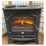ELECTRIC WOOD STOVE 26Hx23Wx14D, WORKS