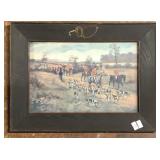 WOOD FRAME FOX HUT PICTURE