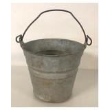 VINTAGE #4 GALVANIZED PAIL