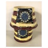 PATRIOTIC TIN CANDLE HOLDER