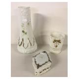 VICTORIAN MILK GLASS