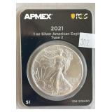 2021 1oz SILVER AMERICAN EAGLE APMEX
