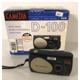OLYMPUS CAMEDIA D-100 DIGITAL CAMERA, CAMERA AND
