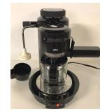 BRAUN ESPRESSO MASTER, TURNS ON