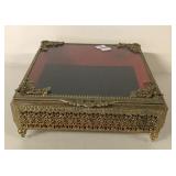 GOLDTONE DISPLAY BOX, SOFT BOTTOM