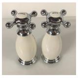 FAUCET KNOB THEME SALT & PEPPER GRINDERS