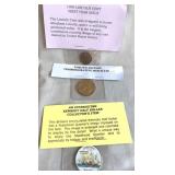 LINCOLN CENT, MEDALLION AND KENNEDY DOLLAR