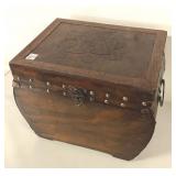 BROWN WOODEN CHEST